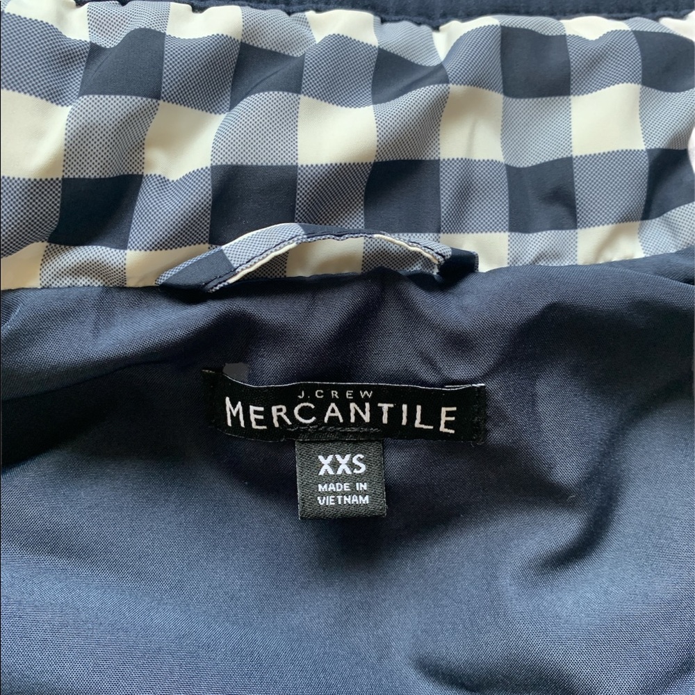 J. Crew Mercantile Gingham Quilted Puffer Vest - Picture 5 of 5